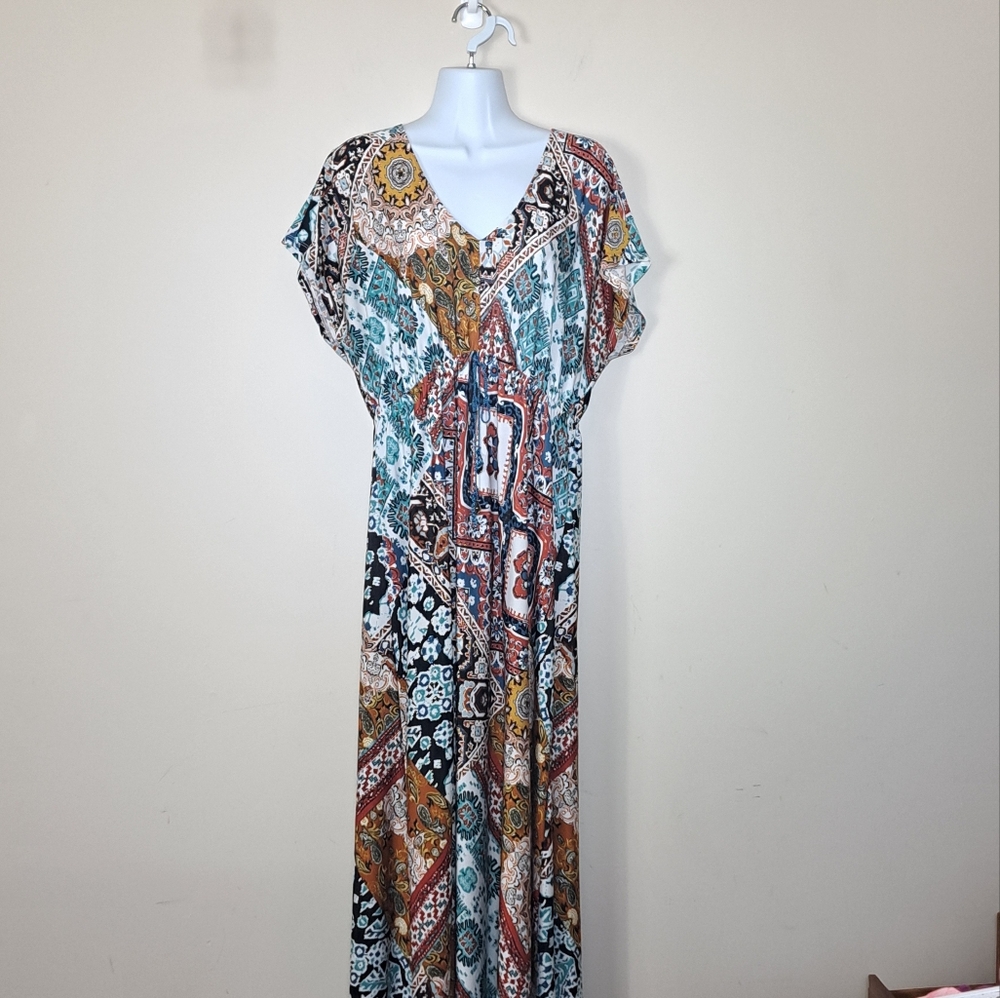 One World Boho Maxi Dress Size L